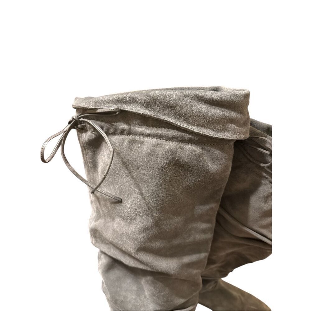Enzo Angiolini Knee High Gray Suede Slouch Boots Size 8.5 - Picture 11 of 11